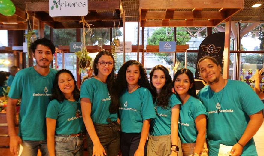 a group of people posing for a photo