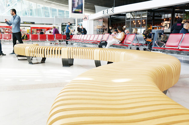 green furniture concept in Flughafen