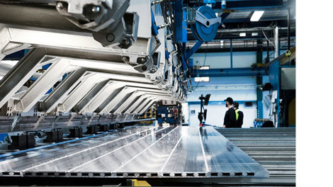 Friktionssvetsning av aluminiumpaneler i Finspångsfabriken