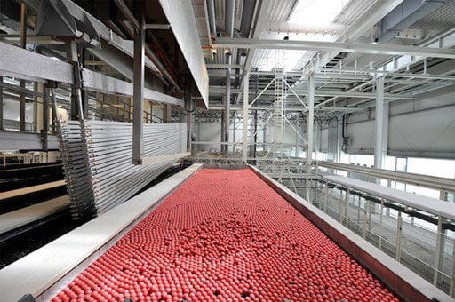 a red carpet in a large room
