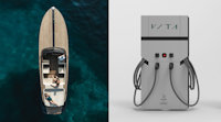 Electric-powered boat and Vita charger