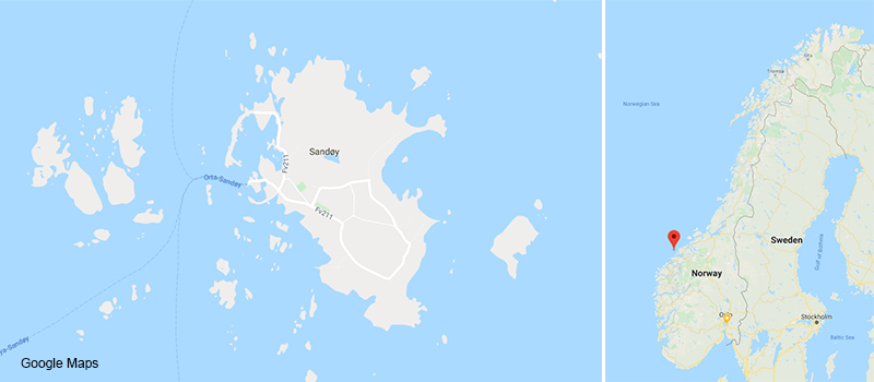 sandøya-map