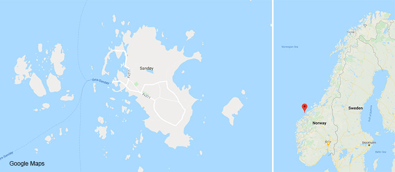 sandøya-map
