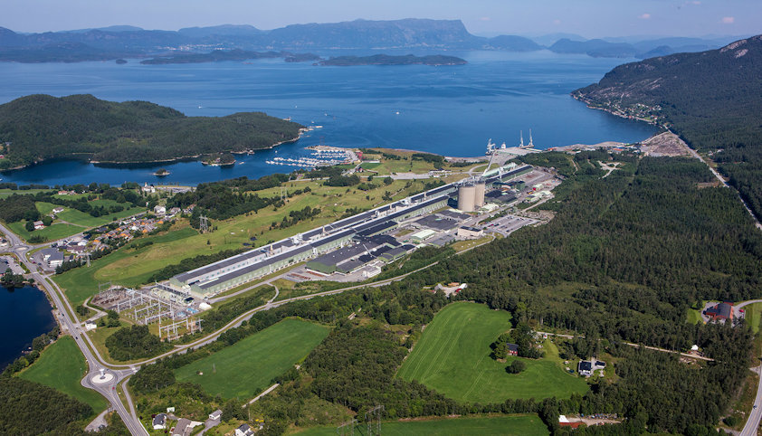 Hydro Husnes flyfoto (fra 2014)