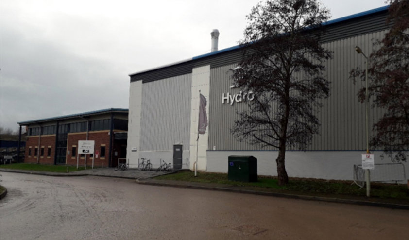 Hydro's Gloucester plant in UK.
