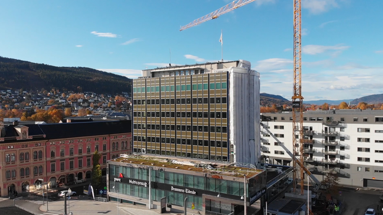 The Ticon building in Drammen uses CIRCAL recycled aluminium
