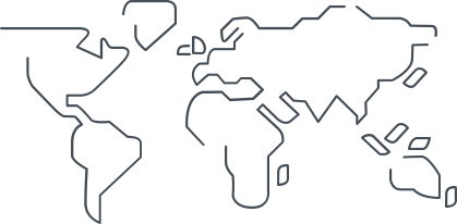 simplified illustration of a world map