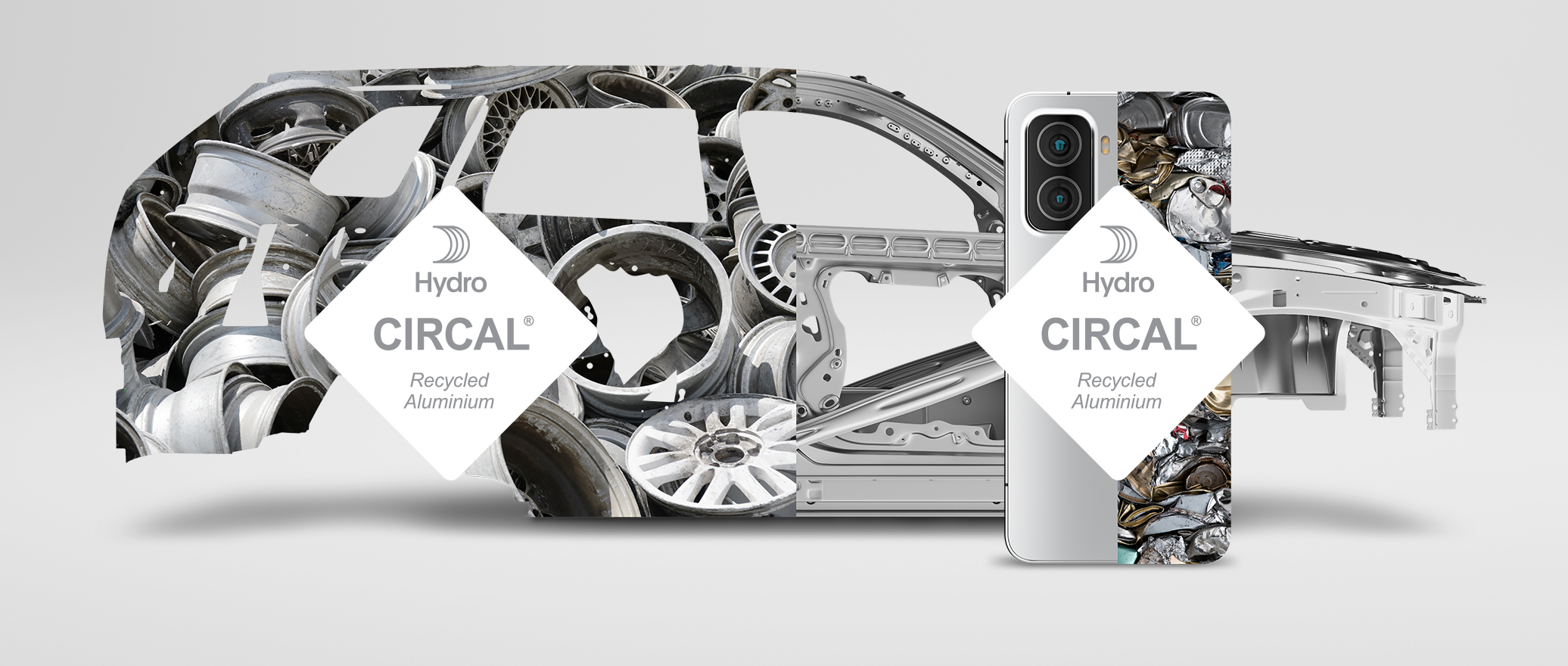 a cell phone and a phone with a picture of tires
