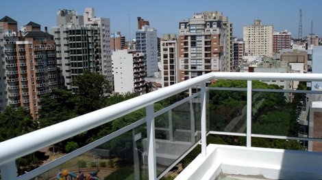 balcón en zona residencial