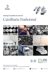 Portada de catálogo de perfis de alumínio