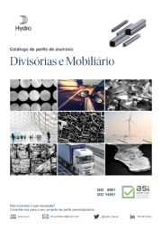 Portada de catálogo de perfis de aluminio