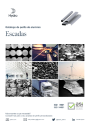 Portada de catálogo de perfis de aluminio