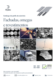 Portada de catálogo de perfis de alumínio