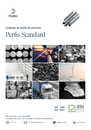 Portada de catálogo de perfis de alumínio