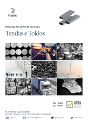 Portada de catálogo de perfis de alumínio