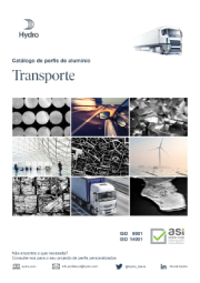 Portada de catálogo de perfis de alumínio