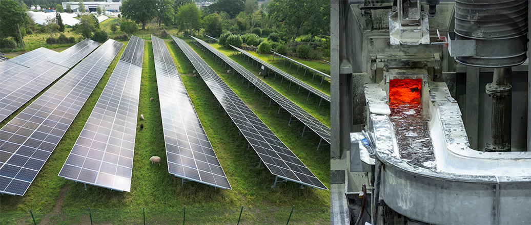 a large solar panel on a roof