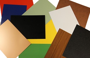 Many more colors and textures than these are possible with Hydro´s painted aluminium sheet