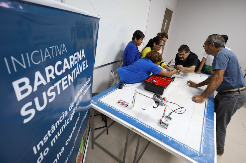 a group of people working on a project