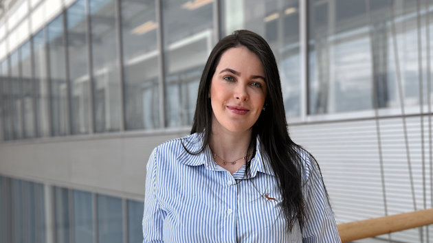 a person with long hair