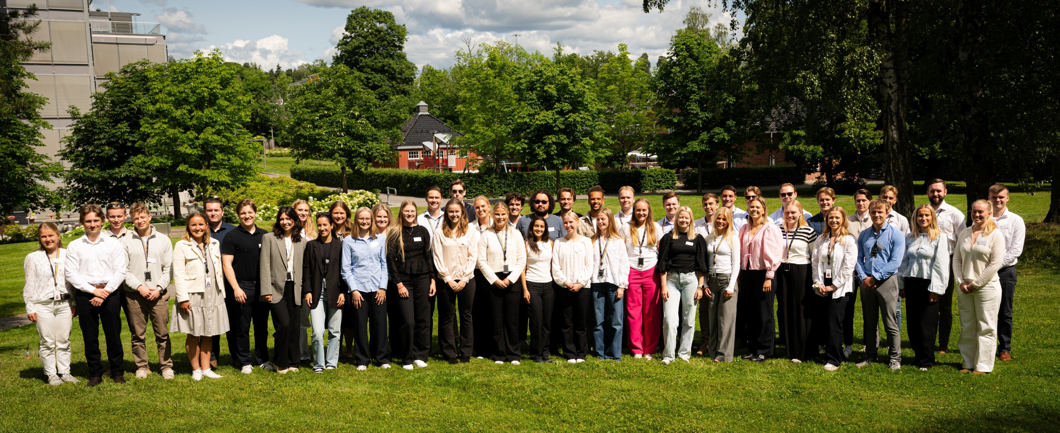 a group of people posing for a photo