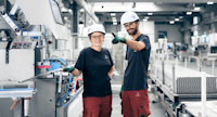 Hydro colleagues at Hydro's extrusion plant in Nenzing, Austria