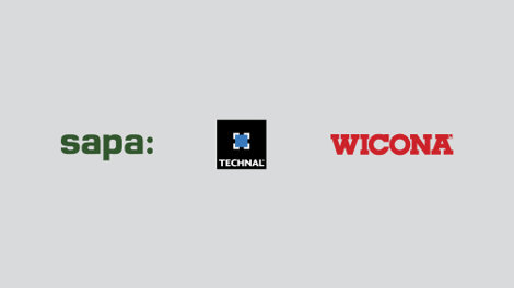 Logos for Sapa, Technal and Wicona