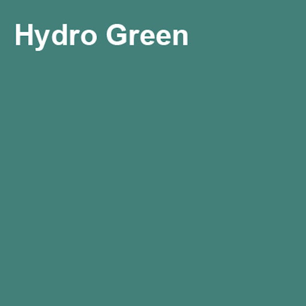 sea green square marked "Hydro green"