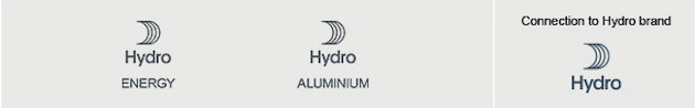 Hydro sail symbol with text Hydro Energy. Similar with text Hydro aluminium