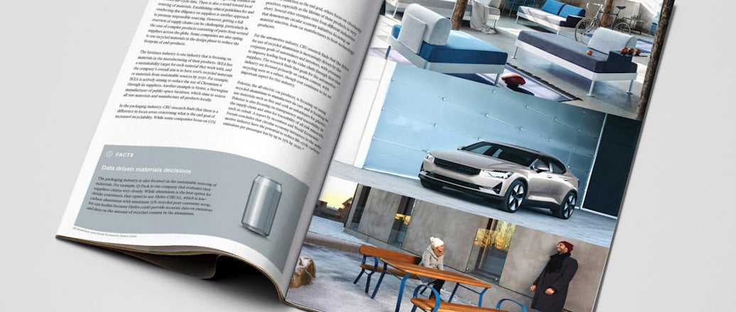 a magazine with a car on it