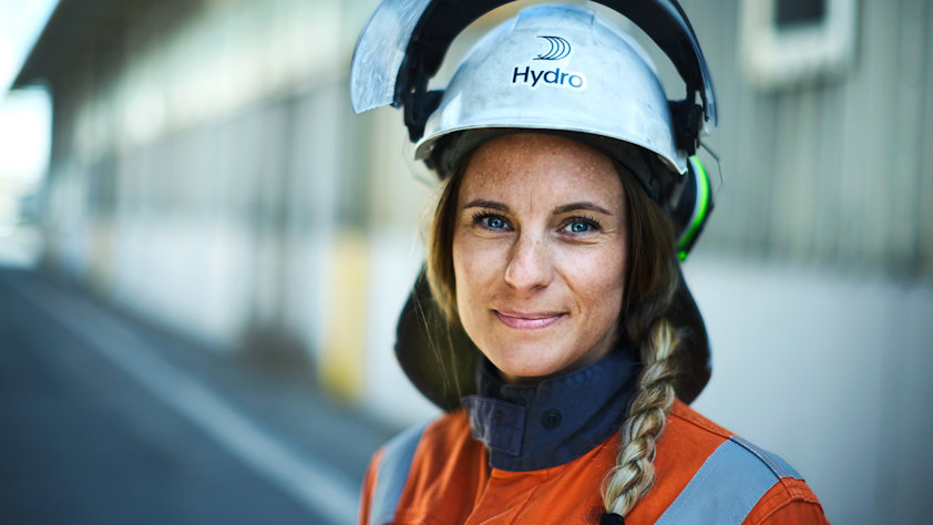 a woman wearing a helmet