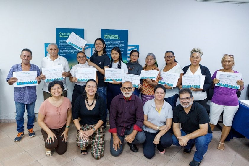 a group of people posing for a photo