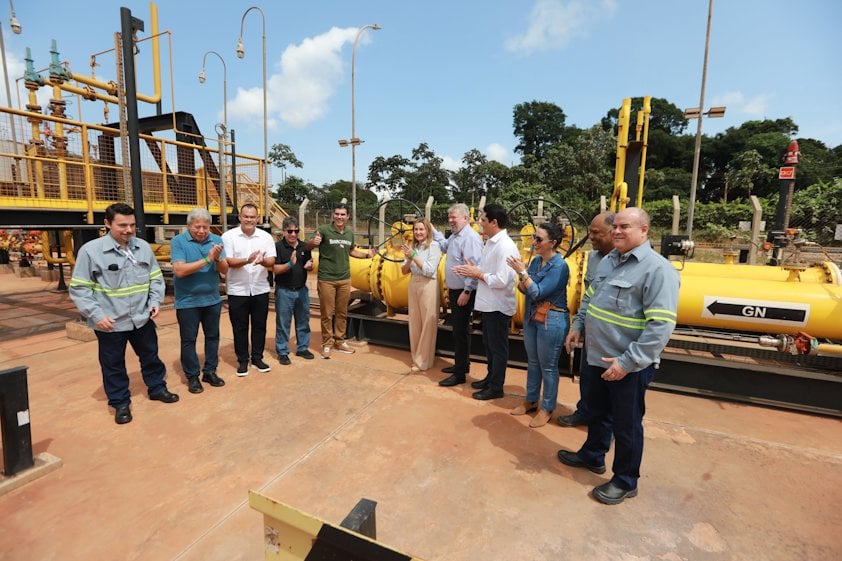a group of people standing on a construction site