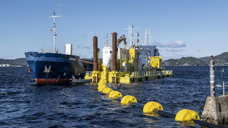 lekter, kabel og forsyningsskip for undervannsdrone