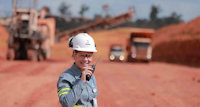 Employee at Paragominas mine, Brazil
