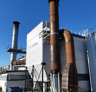 Flue gas purification in Sjunnen