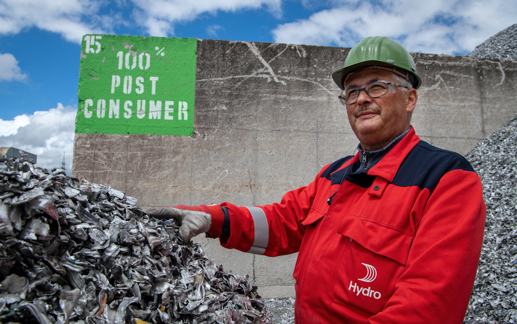 Post consumer scrap at Hydro's Clervaux plant