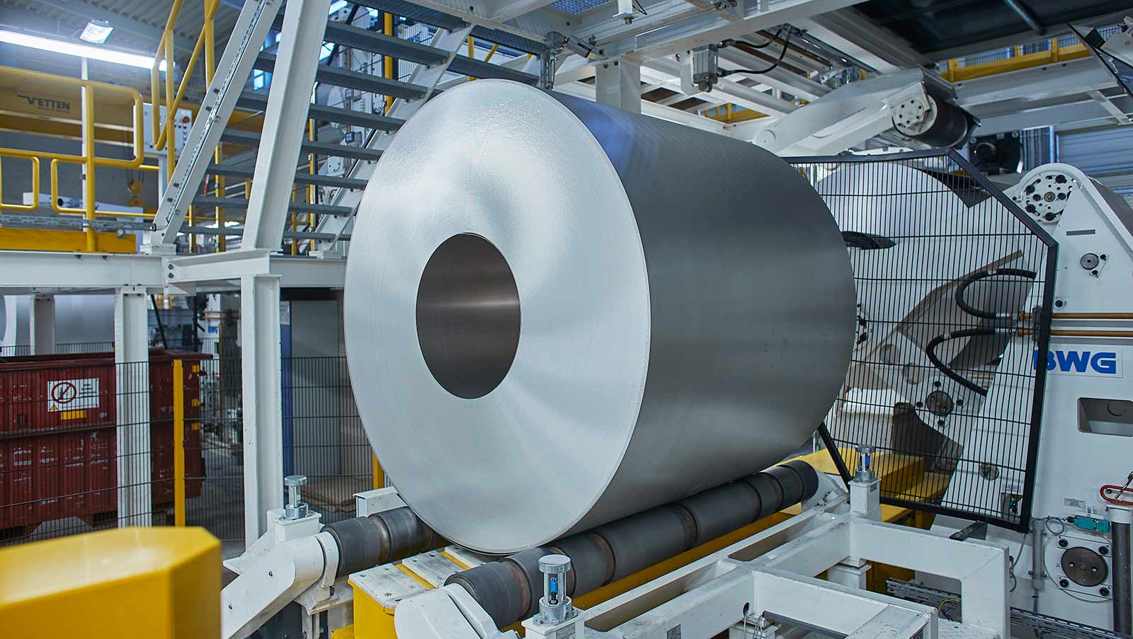 Flat rolled products at Hydro's plant in Grevenbroich, Germany