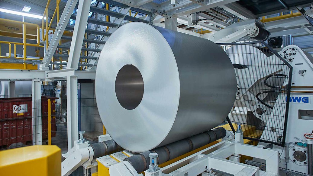 Flat rolled products at Hydro's plant in Grevenbroich, Germany