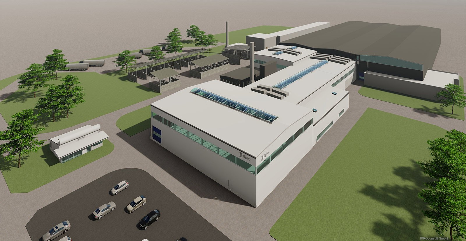 Illustrasjon: Hydro planlegger en utvidelse av resirkuleringsanlegget i Rackwitz, Tyskland.