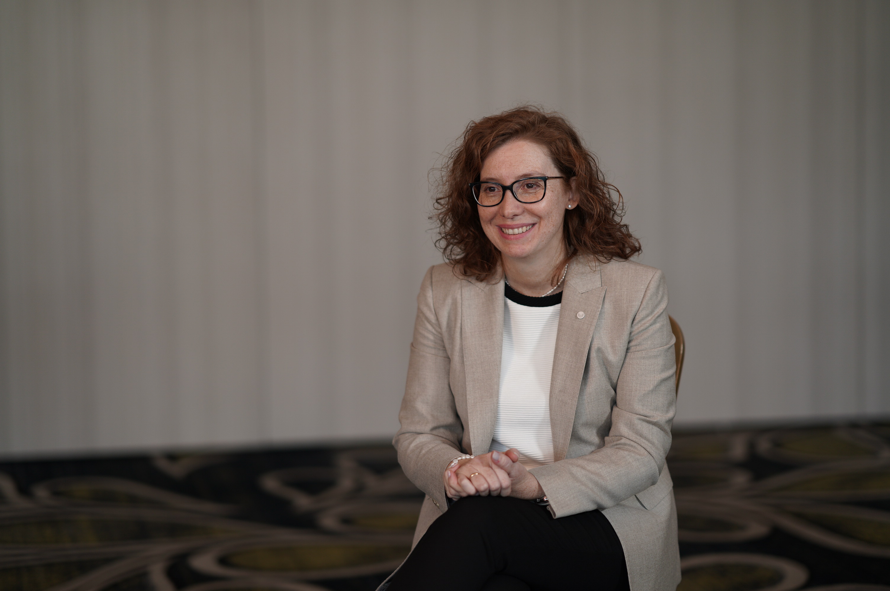 a person sitting on a couch