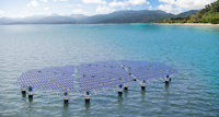 a offshore floating solar plant 