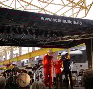 a group of people on a stage