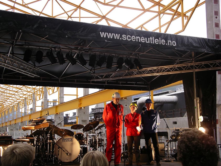 a group of people on a stage