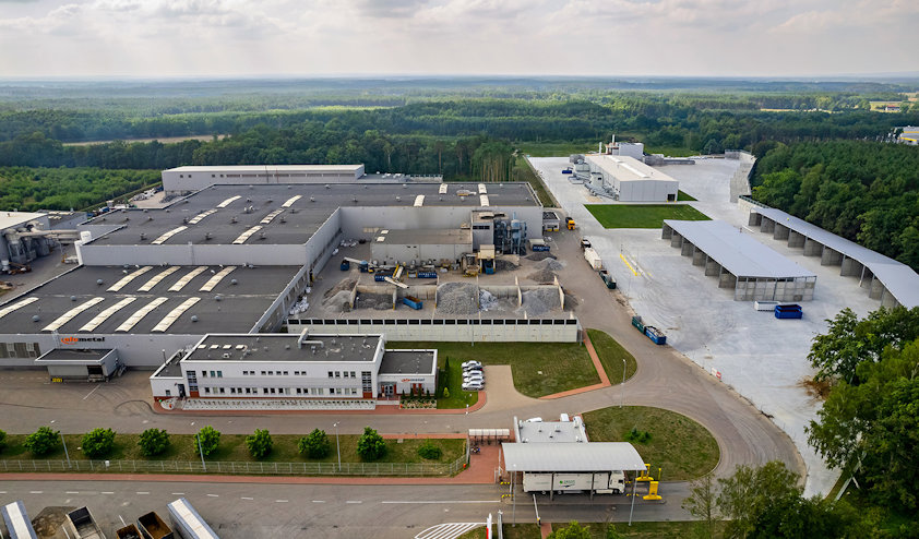 a large parking manufacturing site