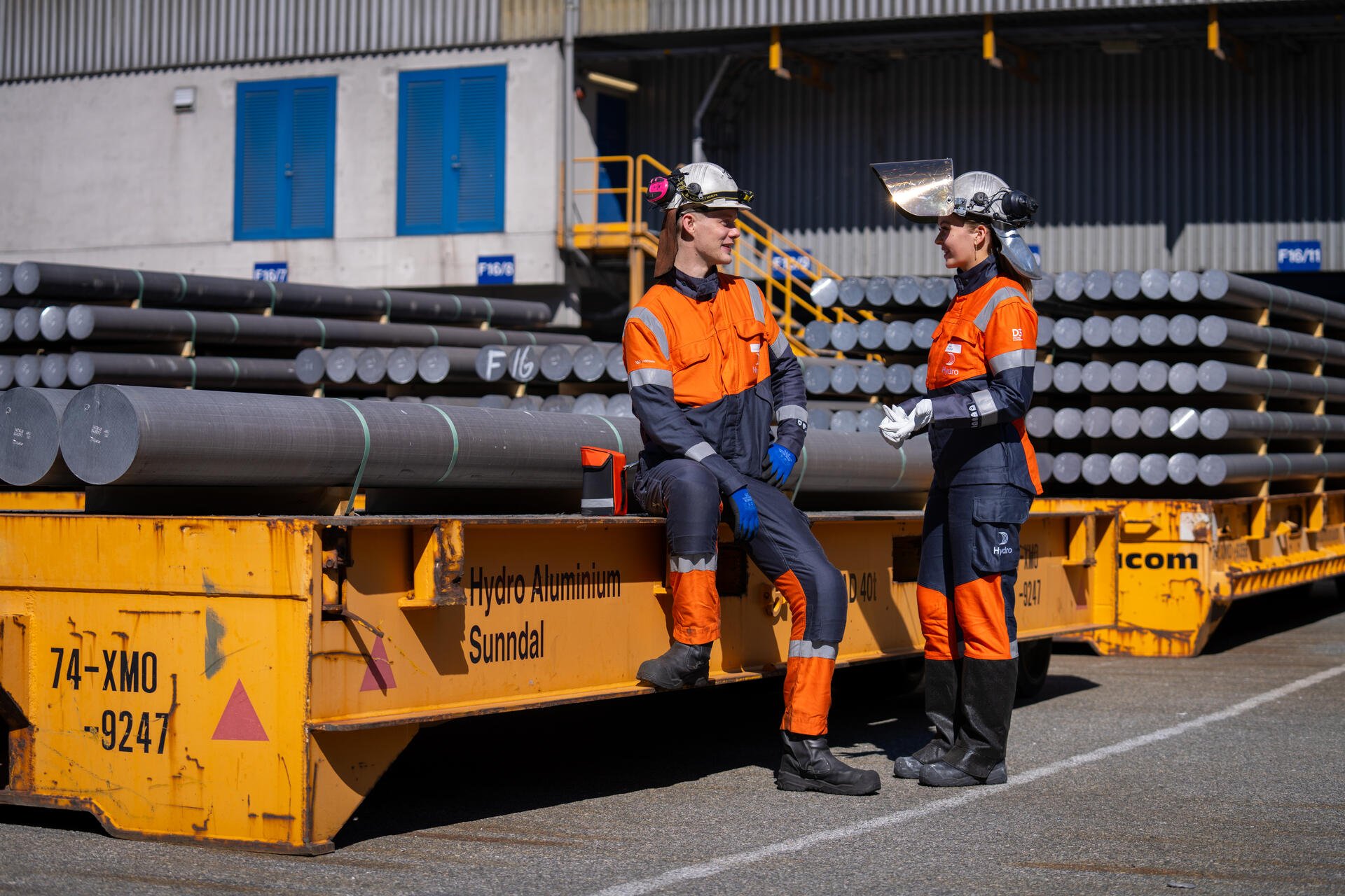 Hydro employees at Hydro Sunndal