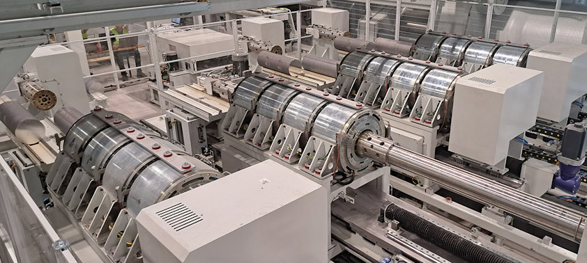 Die Bolzenerwärmungsöfen benötigen dank einer innovativen Technologie deutlich weniger Energie als die herkömmlichen Erwärmungsöfen.