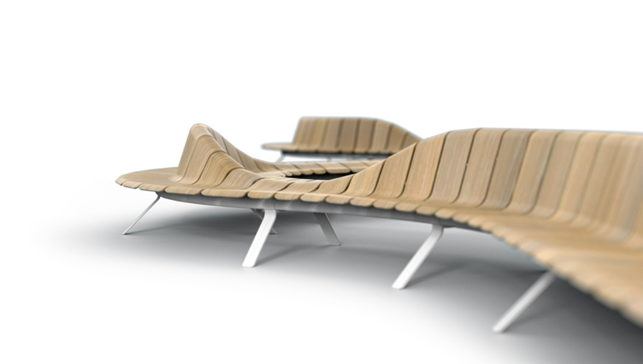 a wooden chair with a cushion