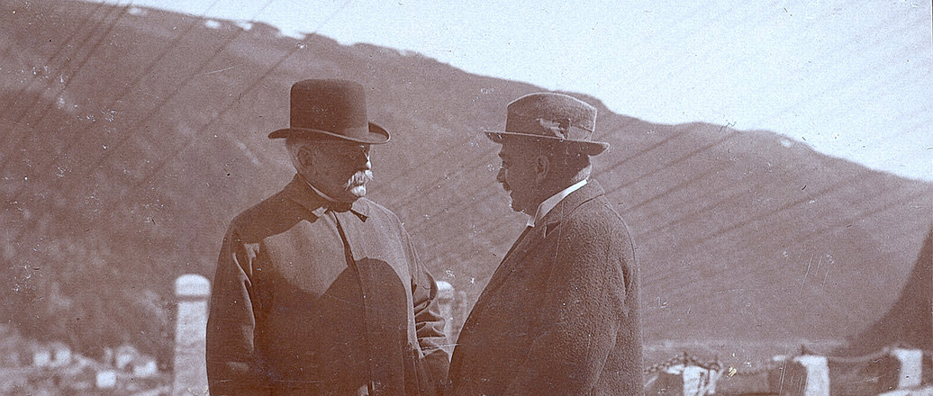 A meeting between prime minister Gunnar Knudsen and Sam Eyde
