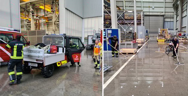 a group of people working in a factory